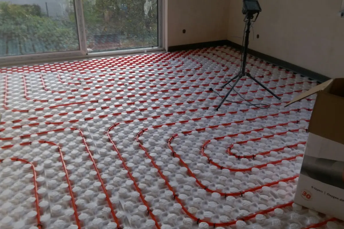 Rozvod podlahového vytápění_instalace
