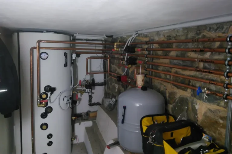Zapojení kotelny_vodoinstalace, radiátorová soustava